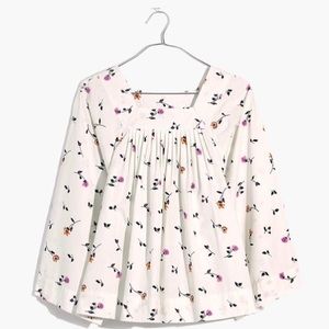 Madewell Square-Neck Top in Sweet Blossoms